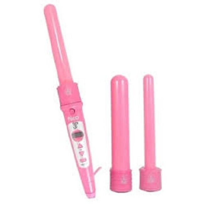 NEO Digital 3P Trio Pink Twister Interchangeable Curling Iron Set 19MM,25MM,32MM