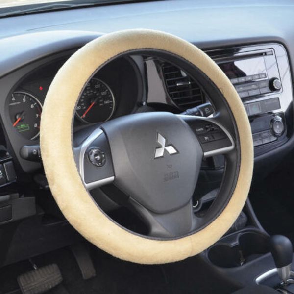 Memory Foam Steering Wheel Cover for Car SUV Comfortable Cushion Grip Beige