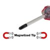 4 Pack Mini Pocket-Clip #0 Phillips Screwdriver with Magnetized Tip, 4-inch Overall Length