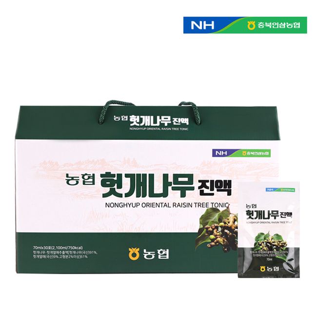 Nonghyup Hovenia extract 70ml 30 packets, 1box, 2100ml