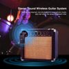  LEKATO Wireless Guitar System 2.4G Transmitter Receiver 6Channel 1/4''1/8''Plug