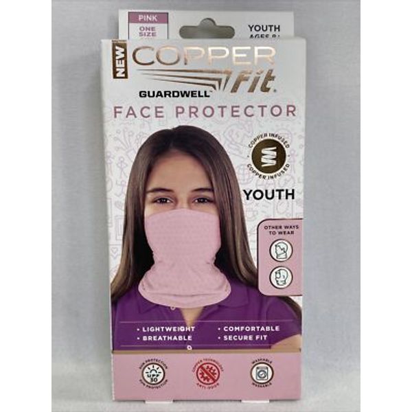 Copper Fit Guardwell Face Protector Youth Mask Pink *NEW*