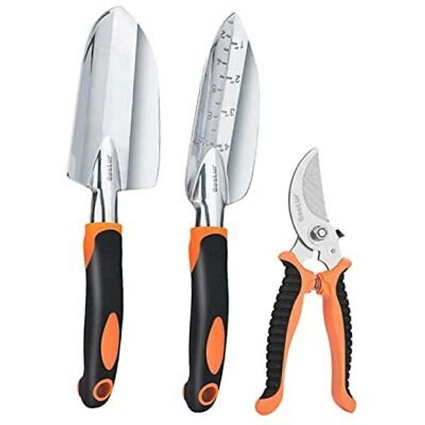 Garden Tool Set, 3PCS Sturdy Gardening Hand Tools Kit - Trowel/Shovel, 3PCS SET