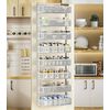 8-Tier over the Door Pantry Organizer with Mesh Baskets, Adjustable & Stable Han