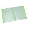 Viquel - Document Protector 80 Views (40 Pockets) - A4 Size Binding - Made in France - Translucent Green