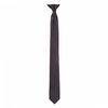 Slim 2" Satin Solid Colour Plain Safety Clip On Tie (Black)