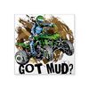 CafePress Got Mud ATV Quad Sticker Square Bumper Sticker Car Decal