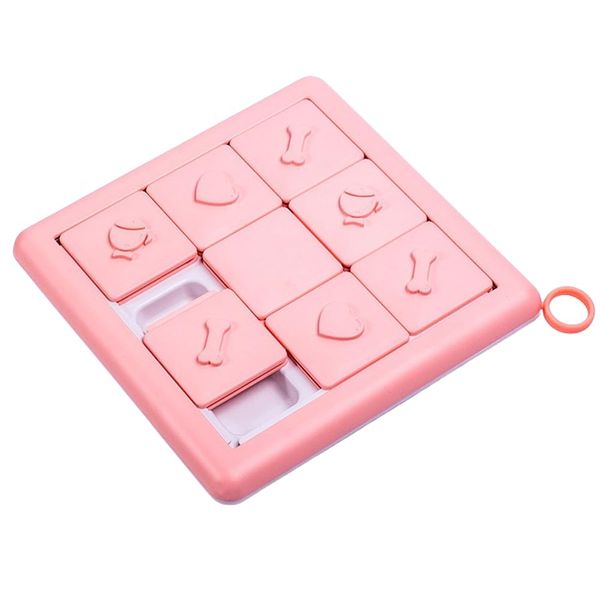 BUYTER Dog Puzzle Toys Puppy Food Puzzle Slow Feeder Bow,Interactive Training Treats Dispenser,Aid Pets Digestion and Boredom Relieve (Pink)