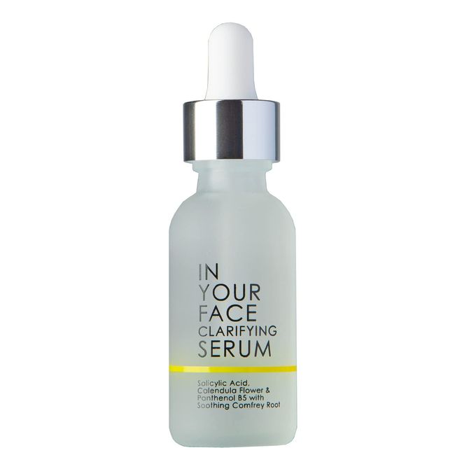 In Your Face CLARIFYING SERUM - 100% Natural, Salicylic Acid, Calendula Flower & Panthenol B5 with Soothing Comfrey Root