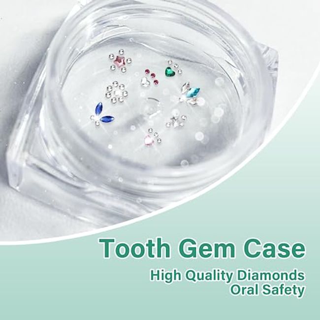 HEIQI DIY Tooth Gem Kit with UV Glue and Light，Professional Crystals  Jewelry kit, Teeth Gems Kit Fashionable Removable Tooth Ornaments, Great Tooth  Gems Kit for DIY Use-Q3 - Wishupon