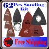62 Pc Sanding Kit Oscillating Multi Tool Sand Pad For Chicago Ridgid Fein Skil