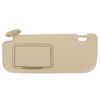 Mobestech Beige Driver Side Sun Visor with Mirror Replacement Car Interior Sun Protection Visor with Vanity Mirror
