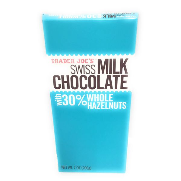 Trader Joes Swiss Milk Chocolate with 30% Whole Hazelnuts