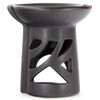 Ceramic Matt Black Oil Burner Staggered Top