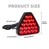 NWpangu Car Rear Light, High Position 3rd Brake Light Universal Vehicle Strobe Warning Light Stop Light, Black Shell