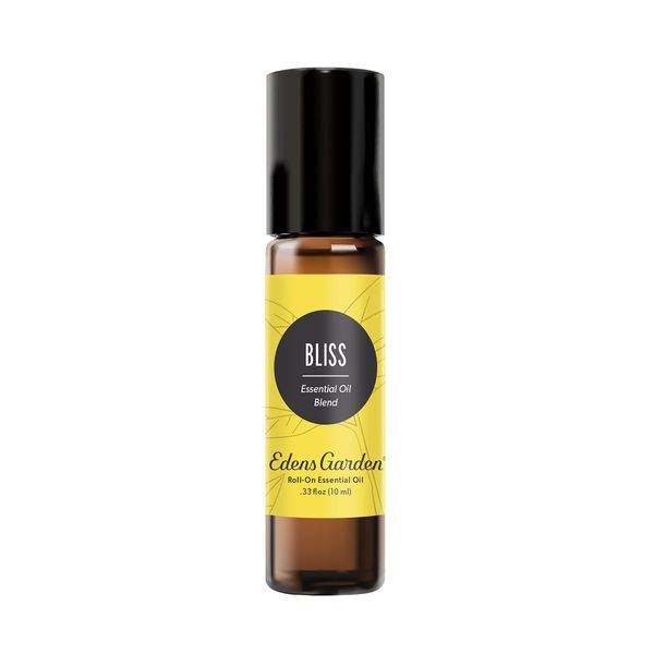 Edens Garden Bliss Essential Oil Roll-On Blend- 100% Pure Premium Grade, Natural, Therapeutic, Aromatherapy, Kid & Skin Safe, The Best for Wellness, Relaxation, Gifts Pre-Diluted 10 ml (.33 fl oz)
