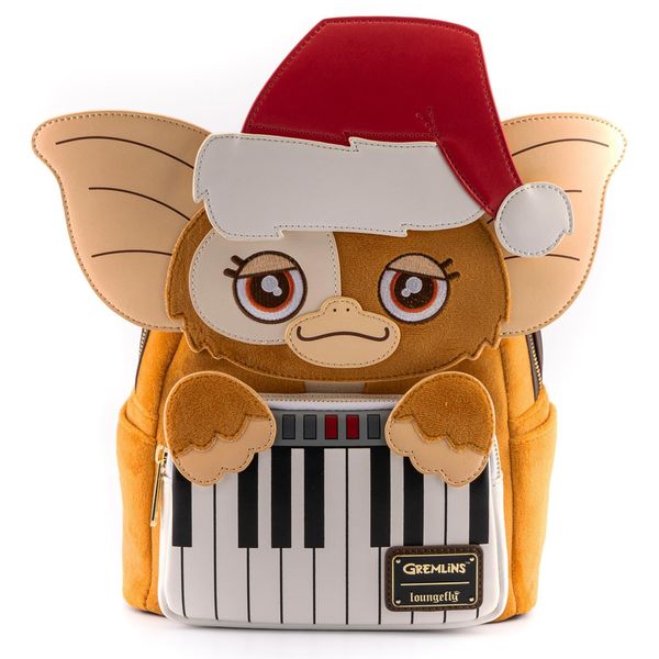 Loungefly Gremlins Gizmo Holiday Cosplay Backpack with Removable Hat