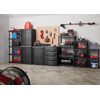 Plastic 4-Tier Shelving Unit Storage 280lb Total Capacity for Garage Basement US