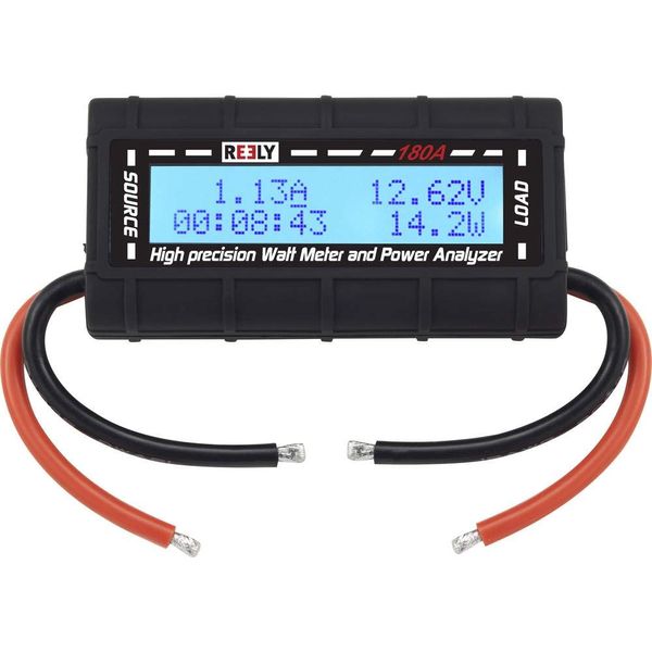 Reely 180 A Watt Meter and Power Analyzer Plug System: Open Cable Ends