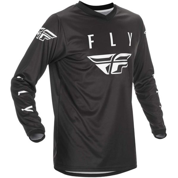 Fly Racing Universal Jersey (Black/White, 3X-Large)