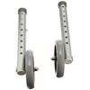 Guardian 48406 Walker Wheels, 5" Fixed Wheels, Pair