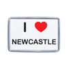 I Love Newcastle - Small Plastic Fridge Magnet