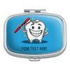 Personalized Custom 1 Line Happy Tooth Dentist Rectangle Pill Case Trinket Gift Box