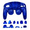 Ceozon Replacement Housing Faceplate Repair Accessory Kit Compatible with Gamecube Controller + Buttons (Blue)