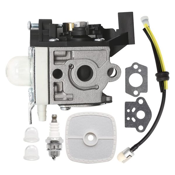 SRM225 Carburetor for Echo GT225 PE225 PAS-225 SHC-225 RB-K93 SRM-225 Weed Eater Parts with Fuel Line Tune Up Primer Bulb Kit, Easy-Start Trimmer Edger Carb