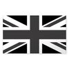 CafePress Union Jack: Black And Clear Rectangle Bumper Sticker Car Decal