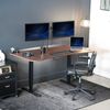 VIVO Dark Walnut 63" x 32" Table Top for Adjustable Standing Desk Frames