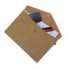 Durable A4 File Folder Document Holder Portfolio Envelope Felt Folder Case with Snap Closure Set of 2 Beige and Brown