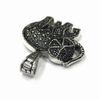 Rubby Stainless Steel Elephant Chain Pendant