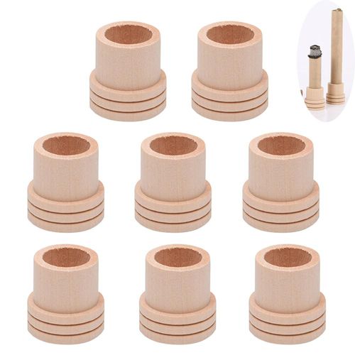 DeaHea 8 Pack Moxa Stick Extinguisher Holder Fire Extinguishing Wooden End Cap Stand for 18mm Moxa Rolls Safely Extinguishes Wormwood Pole Base Mugwort Mild Moxibustion Therapist