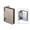 CRL MEL044BN Brushed Nickel Melbourne Wall Mount Offset Back Plate Hinge