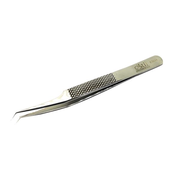 Eyelash Tweezers for Eyelash Extension Eyelash Extensions Tweezers Professional Precision Handmade Tweezers Silver Precision (EB04)