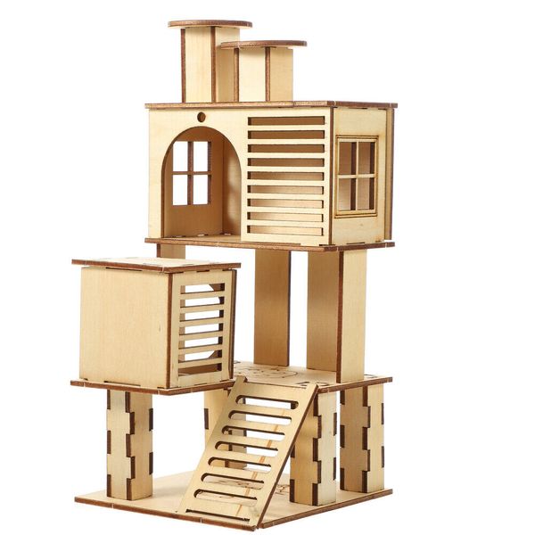 Hamster Villa Large Cages Pet Habitat Playhouse Accessories