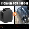 2 Pack Trailer Hitch Tube Cover Plug Cap Insert for 2" Receiver Rubber Anti-Lost