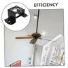 SHINEOFI Ceiling Fan Mounting Kit Sloped Bracket for Cathedral Canopy Black Installation for Ceiling Fans User Friendly Setup with Comprehensive Support