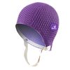 Water Gear Natural Rubber Swim Bubble Cap (Purple, Medium)