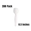 288 Pack Heavy Duty Large Plastic Disposable Clear Serving Spoons 8.5 in