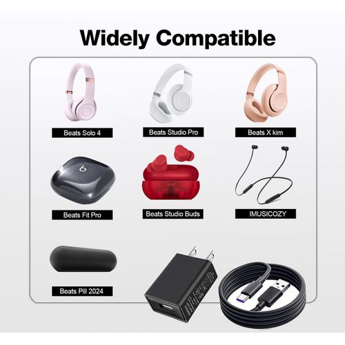 5V AC Charger Adapter Compatible for Sony SRS-XB13 SRS-XB23 SRS-XB33 SRS-XB43 XG300 XB100 SRS-XE200 SRS-XE300 X Portable Speaker, Sony SRS-NS7 SRS-NB10 Speaker Charging Cable Cord（Black&5Ft