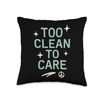 Aquarium Cleaner Fish Tank Technician Algae Scrub Throw Pillow