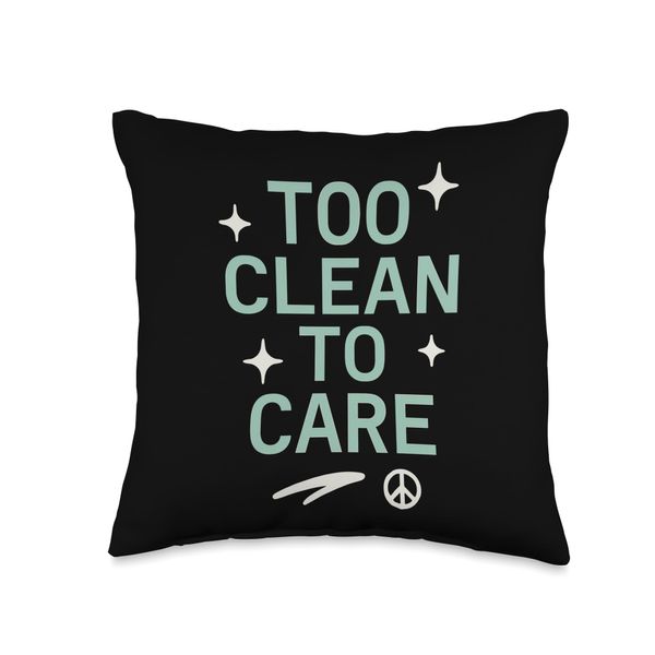 Aquarium Cleaner Fish Tank Technician Algae Scrub Throw Pillow