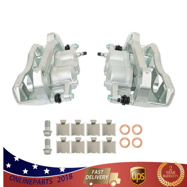 For Ford F-150 2012-2016 Front Left + Right Brake Calipers w/Bracket 18-B5404