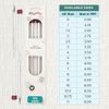 KnitPro Nova Cubics Single Pointed Needles 10" (25cm) | 8.00mm