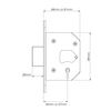 Yale 5 Lever Mortice Deadlock, High Security, Polished Chrome, 3 Inch/76 mm