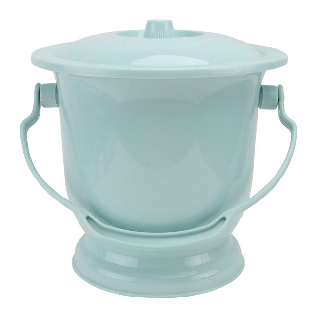 DOITOOL Portable Toilet Portable Toilet Chamber Pot Chamber Pot with Lid Handle Urine Pots Bedpan Urine Bucket Potty Urinal Bottle for Home Blue Outdoor Chair Outdoor Chair