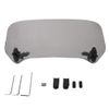 Aramox Universal Motorcycle Smoked Adjustable Windscreen Windshield Spoiler Wind Screen Air Deflector with Mounting Hardware Set