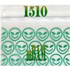 100 PACK  GREEN ALIENS SOLID 125125 Apple Zip Baggies 1.25X1.25" POLYBAGS